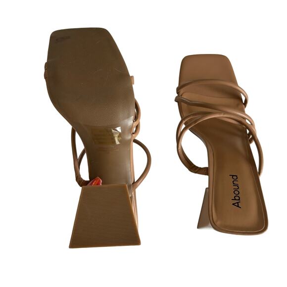 Abound Women's Austyn Tubular Strappy Block
Heel Beige Platform Sandals Size 11 - Picture 6 of 7